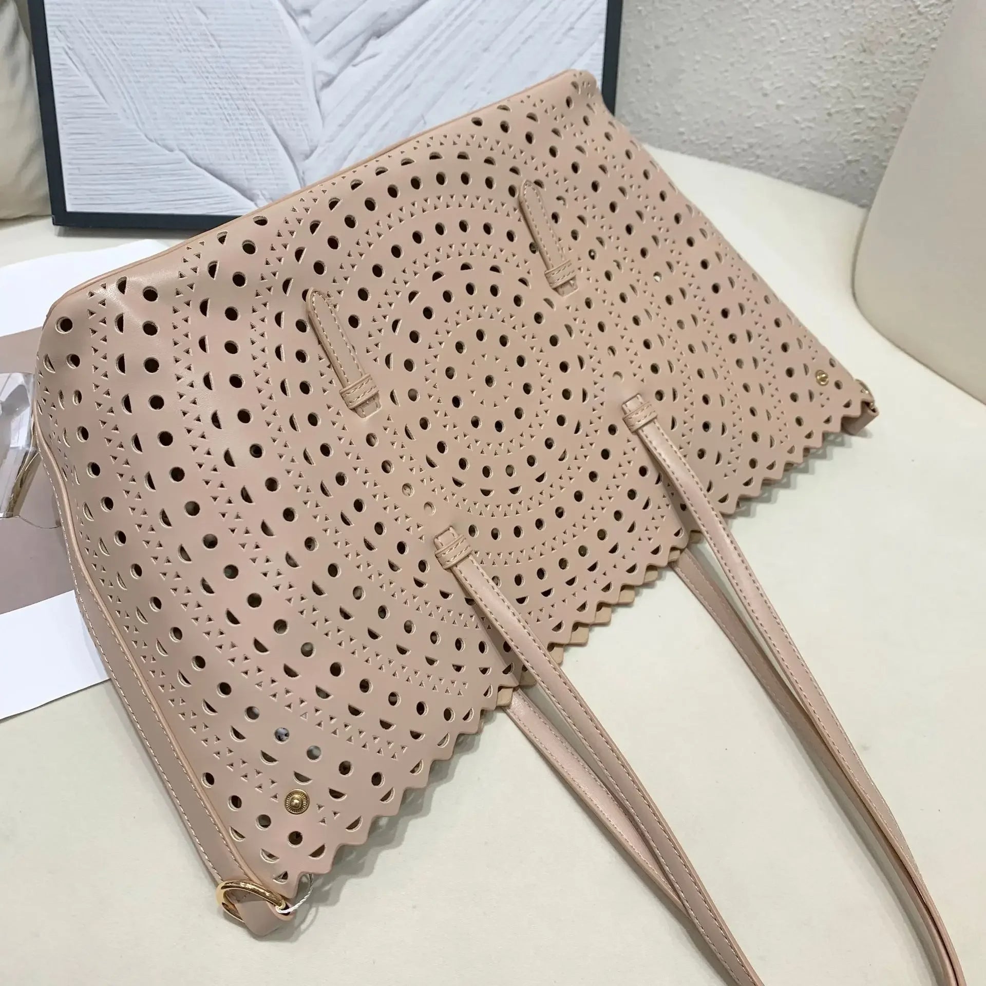 Mina leather tote