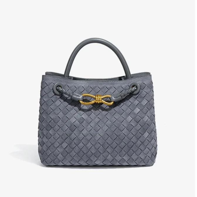 Suede shoulder bag