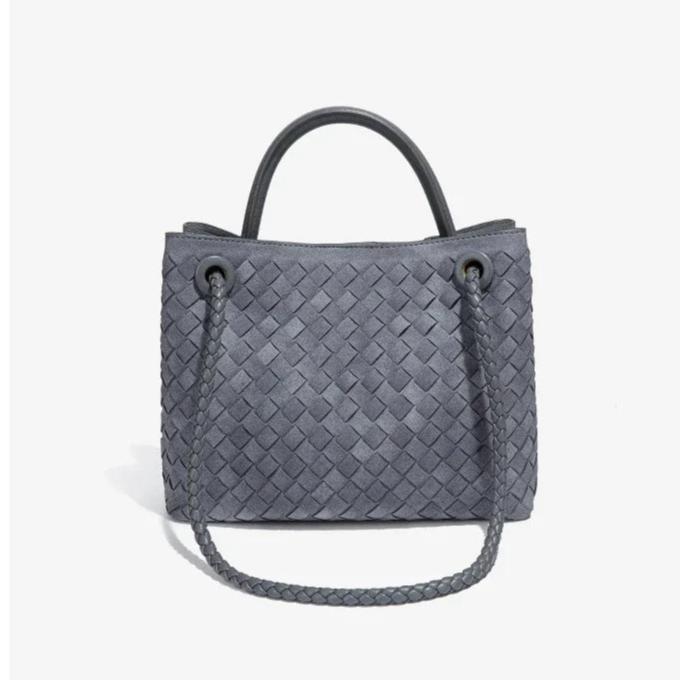 Suede shoulder bag