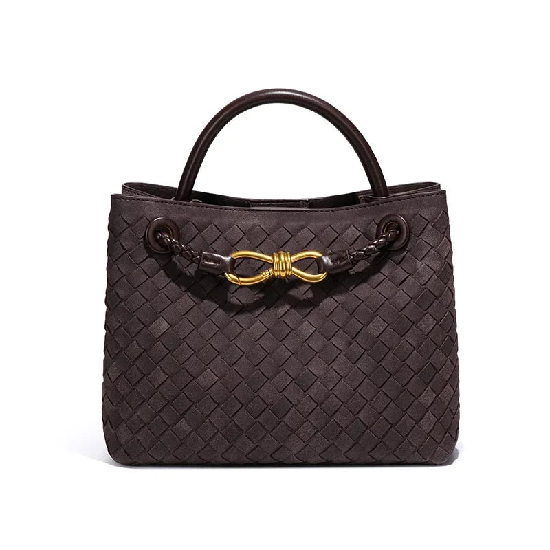 Suede shoulder bag