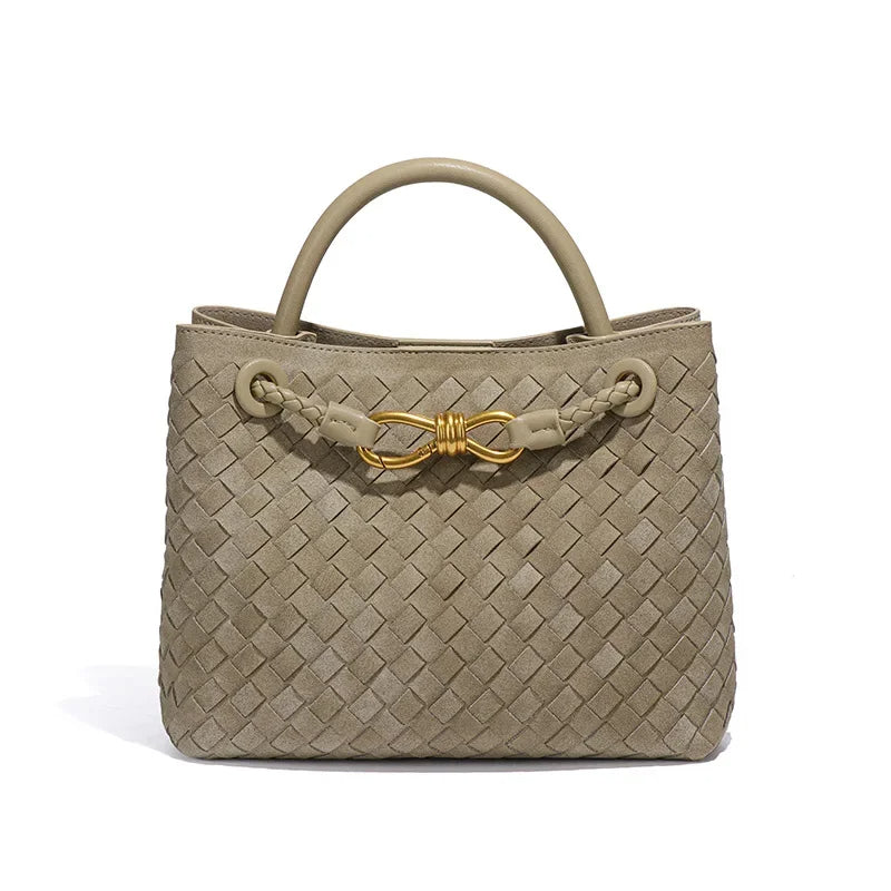 Suede shoulder bag