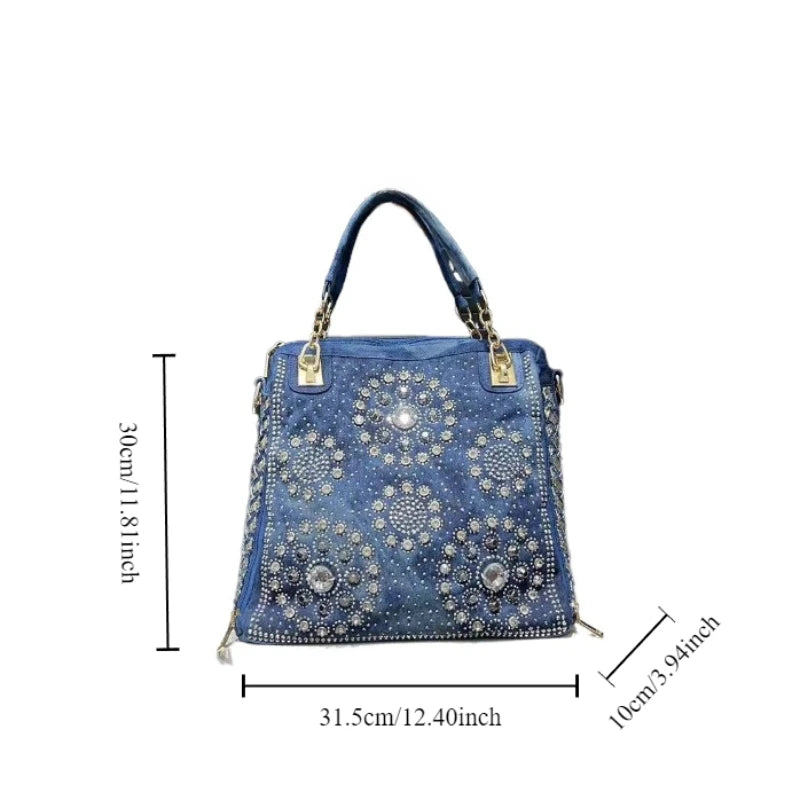 Gradient Diamond Square Shoulder Bag