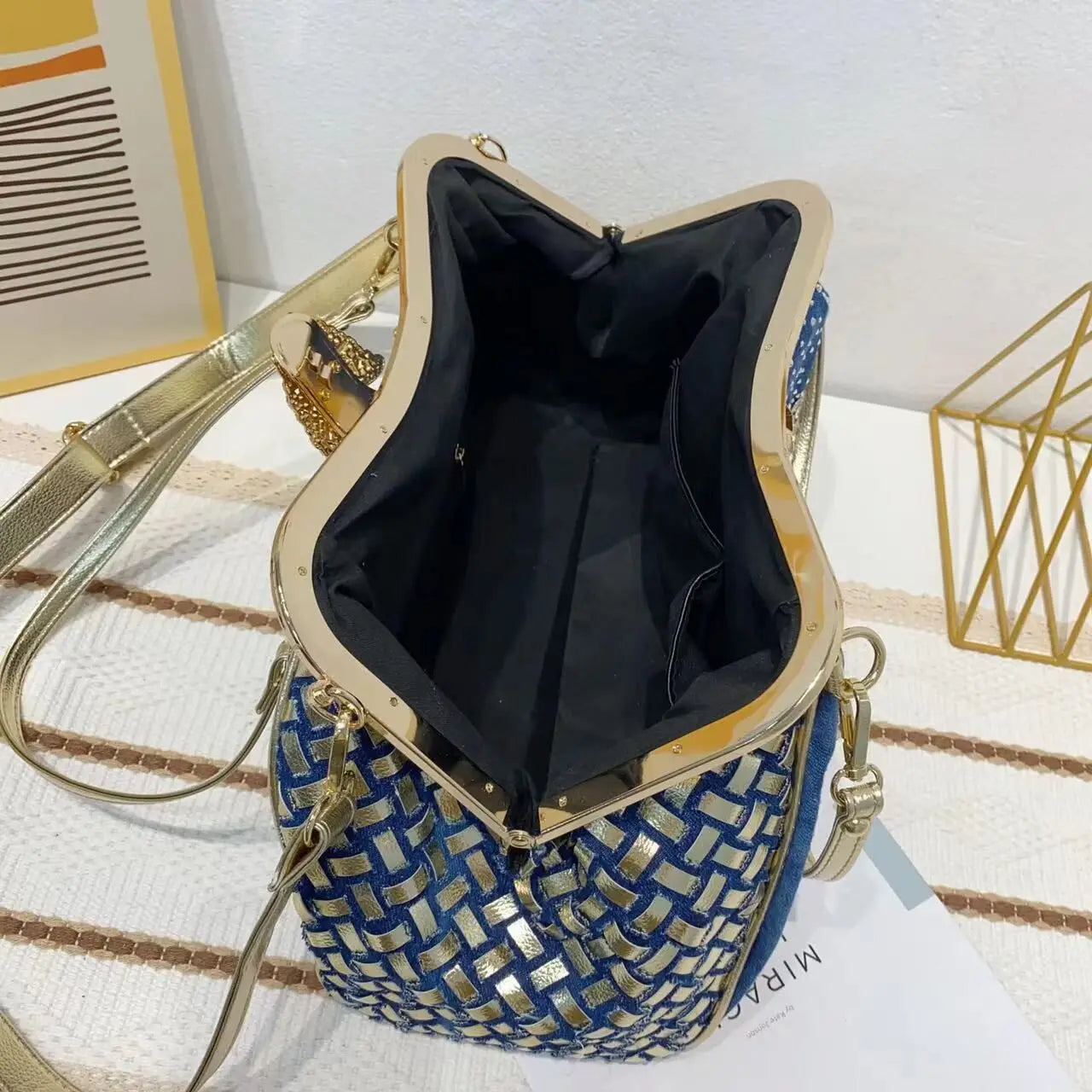 Diamond Denim Purse