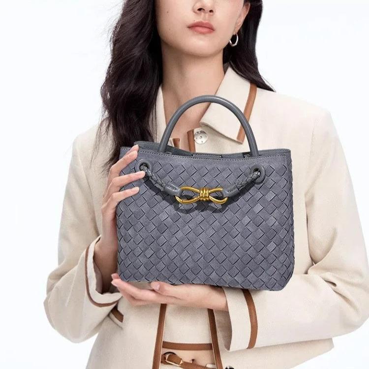 Suede shoulder bag