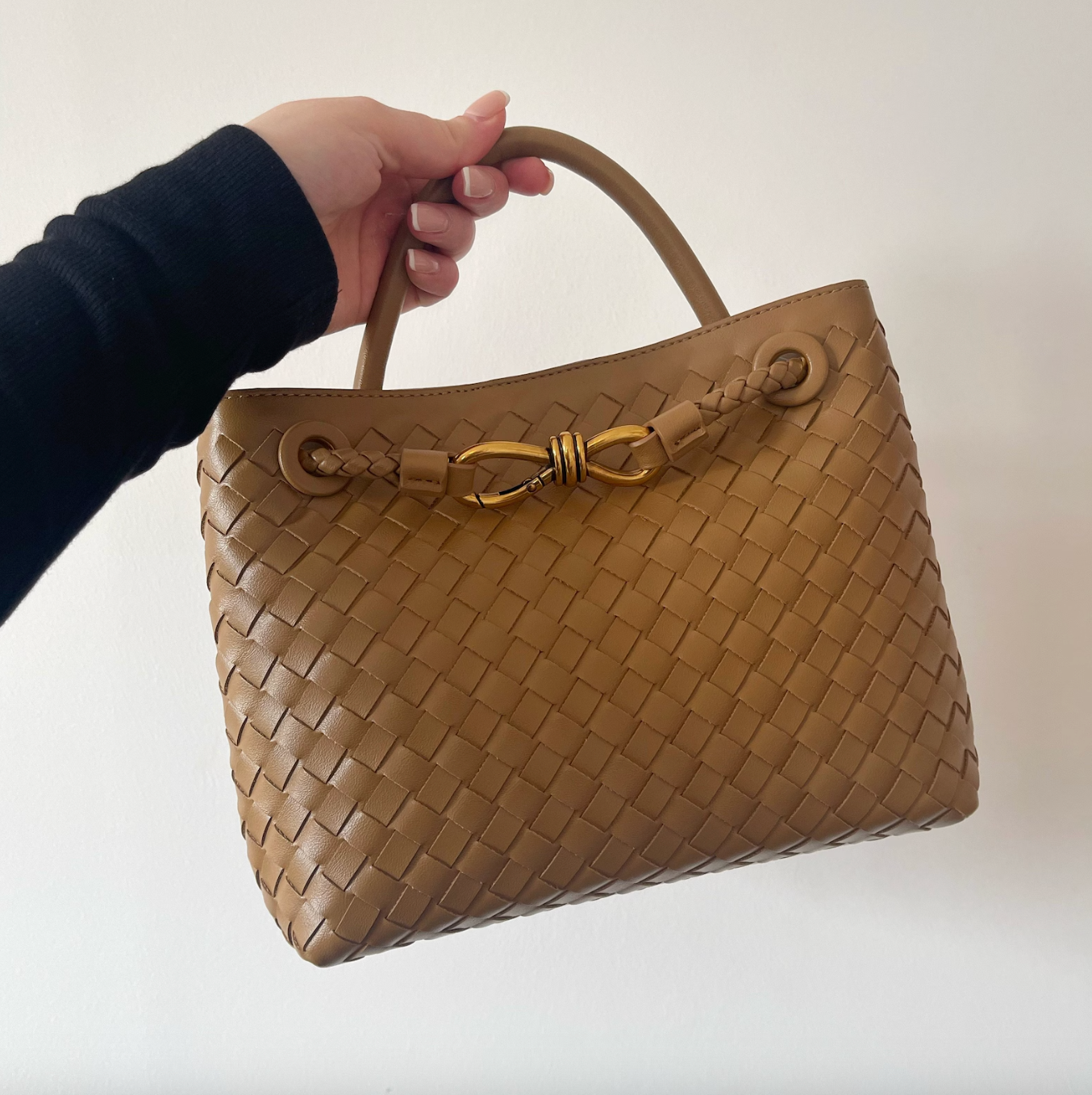 Suede shoulder bag