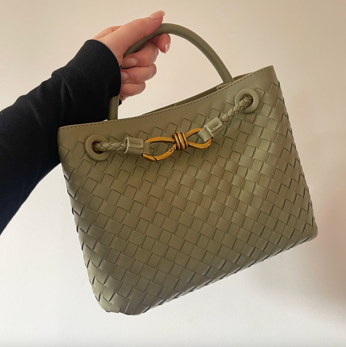 Suede shoulder bag