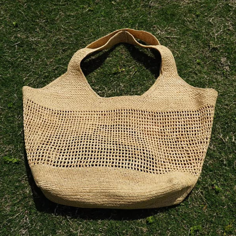 Raffia Shoulder Bag