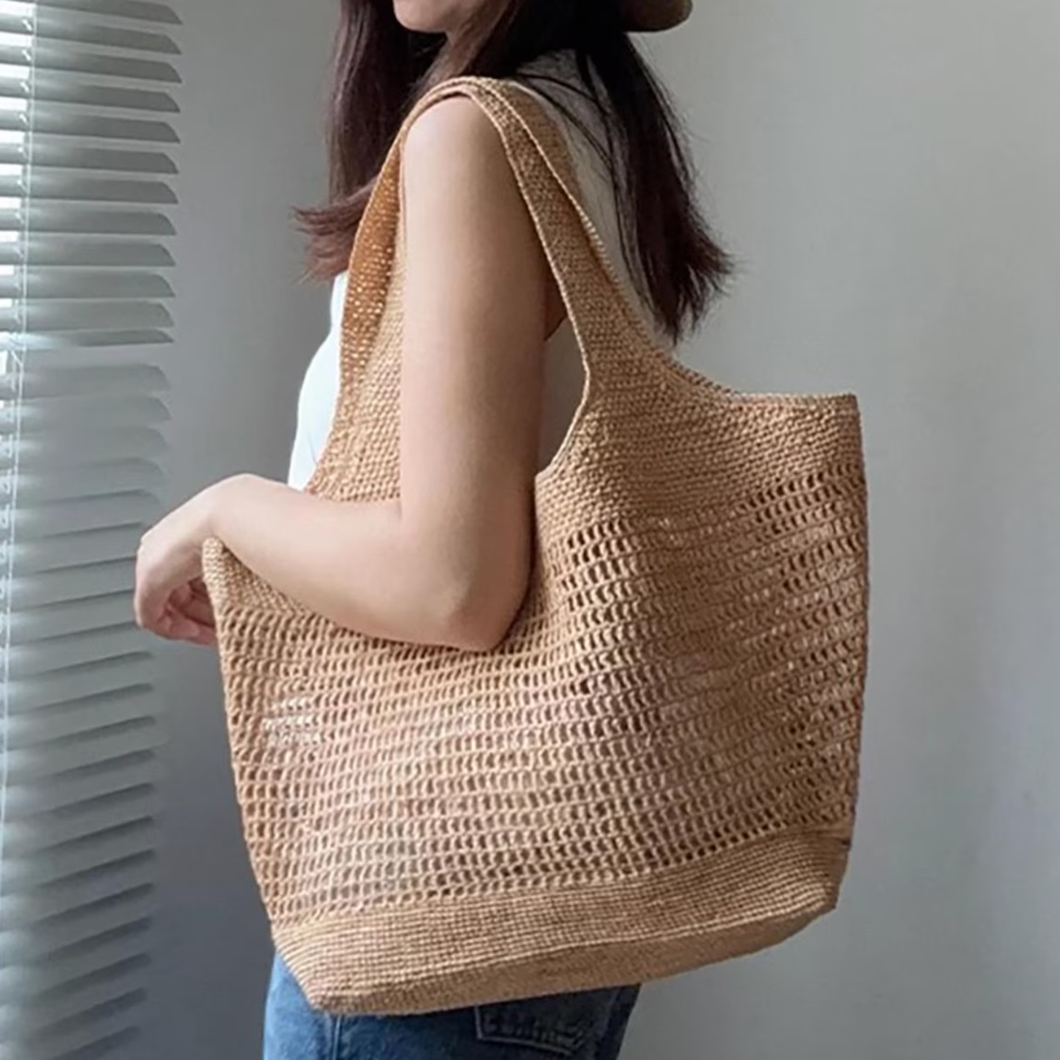 Raffia Shoulder Bag