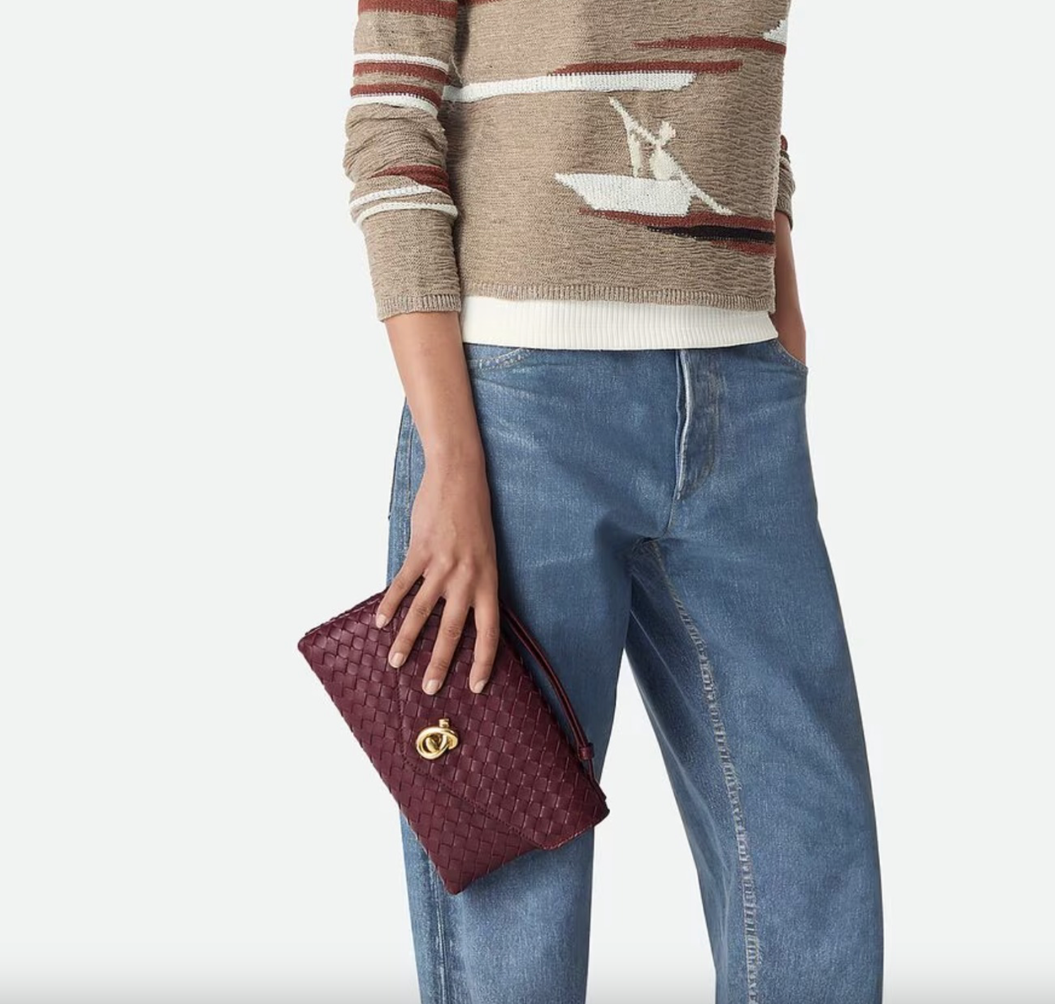 Intrecciato metal knot lock