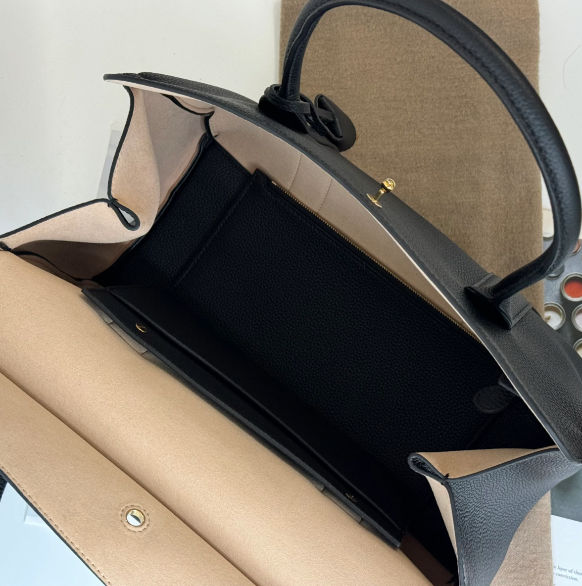 Kass leather tote