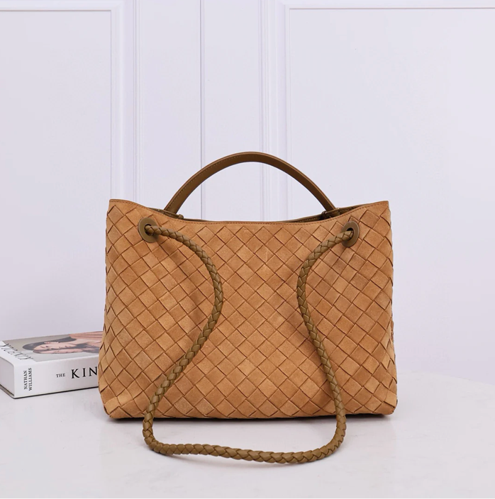Suede shoulder bag