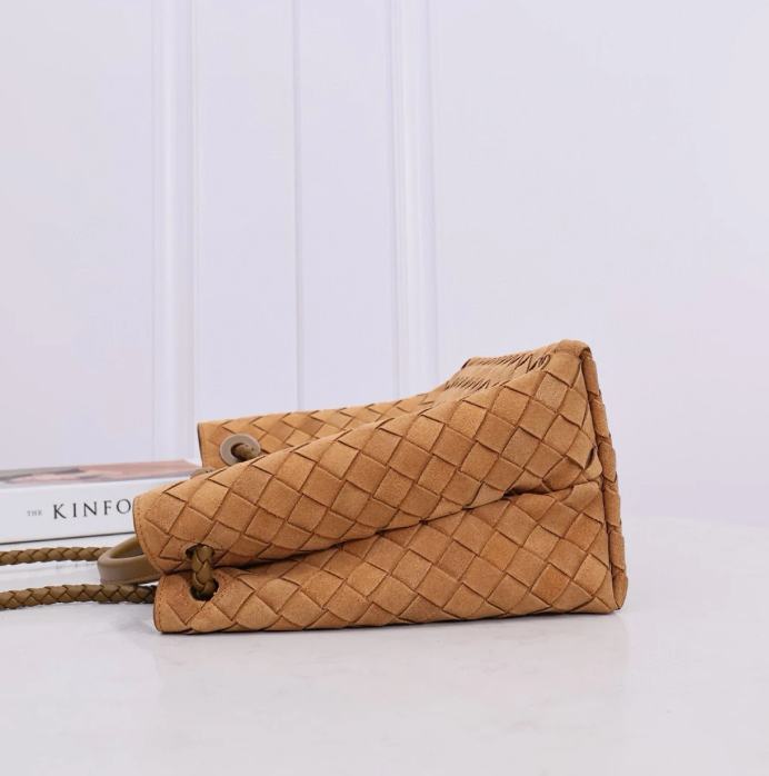 Suede shoulder bag