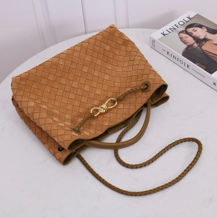 Suede shoulder bag