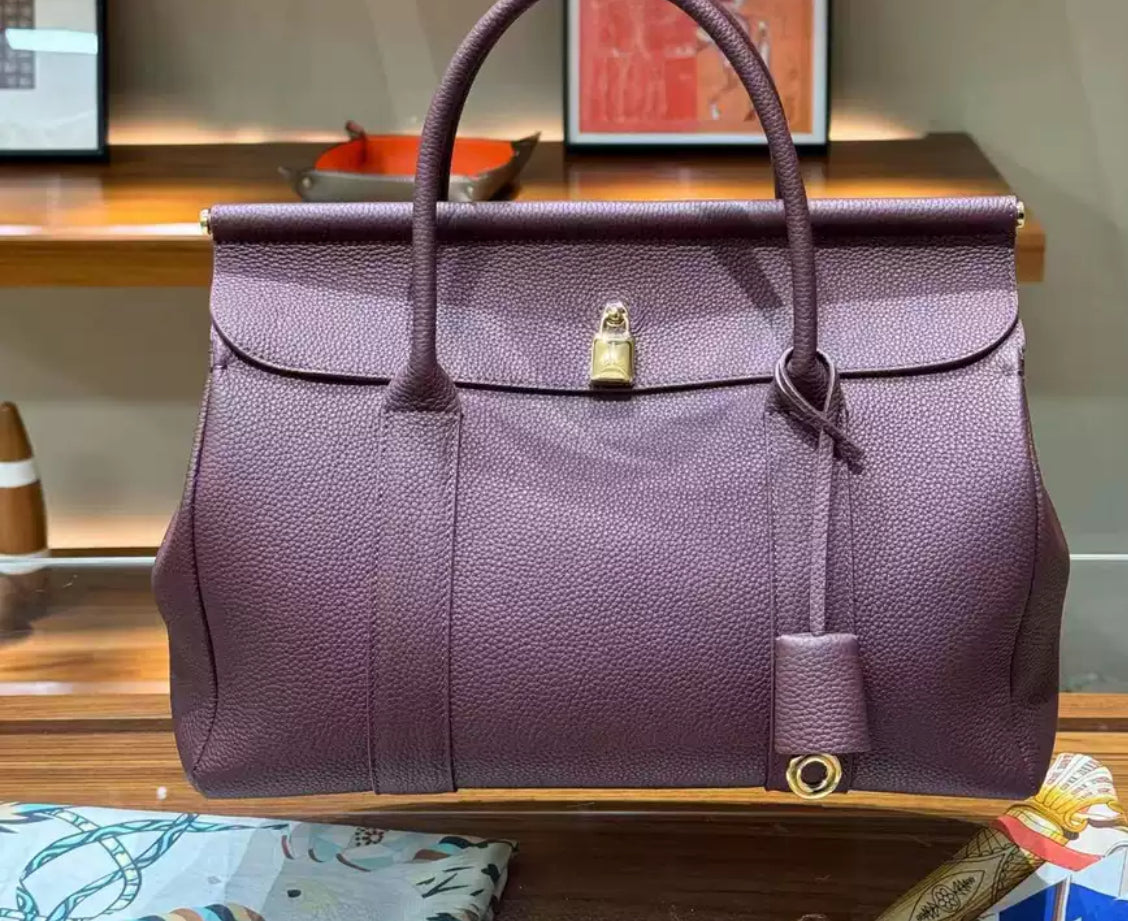 Kass leather tote