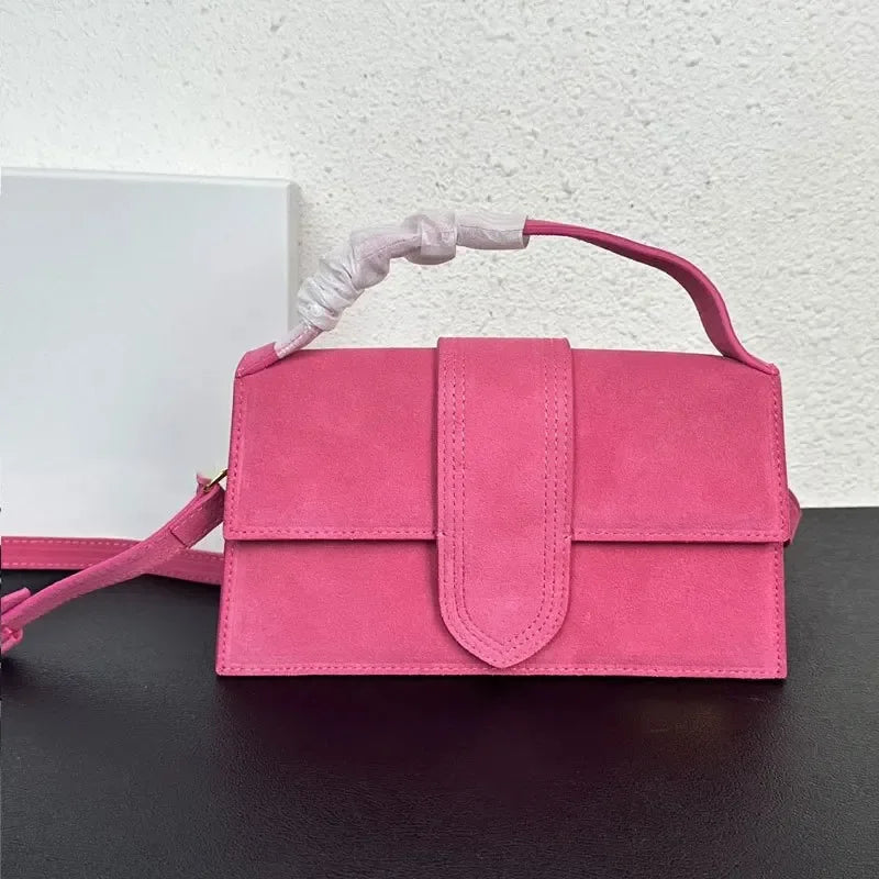 Le Bambinou Flap Bag Suede