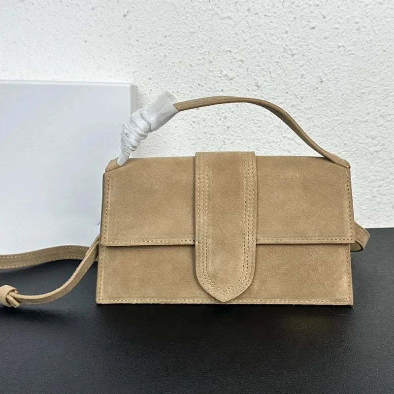 Le Bambinou Flap Bag Suede