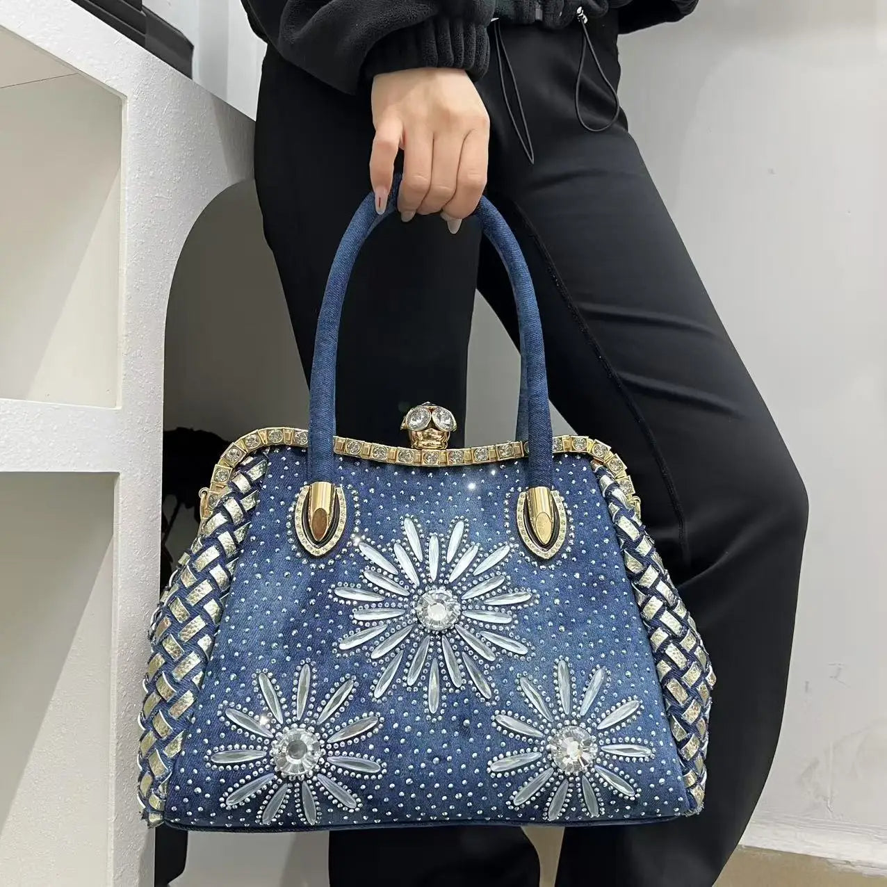 Floral oversized handbag