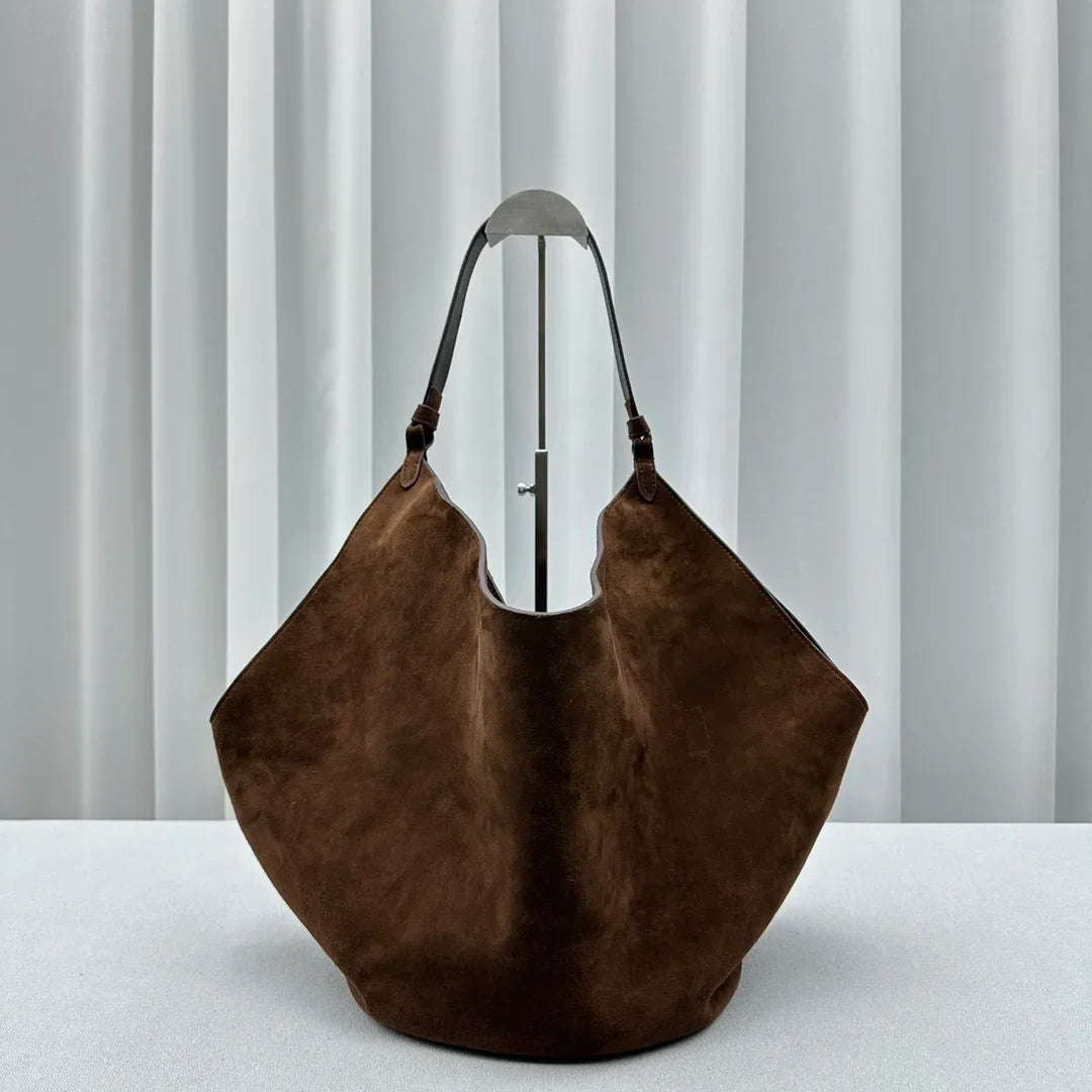 Lotus suede tote