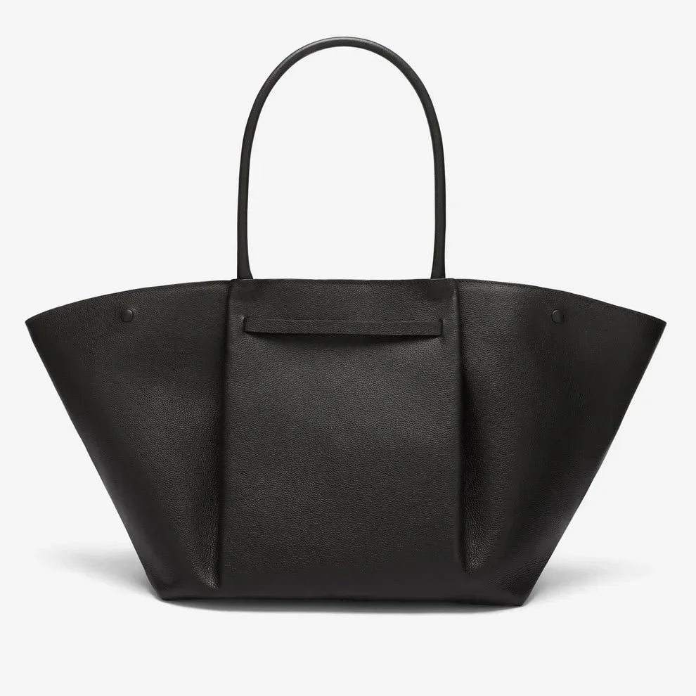 New York Midi suede tote bag