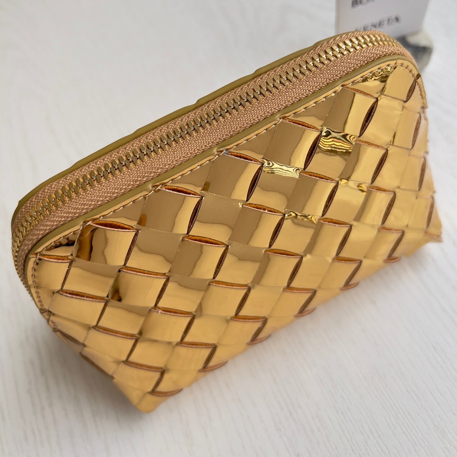 LOUISA Metallic Leather Pouch