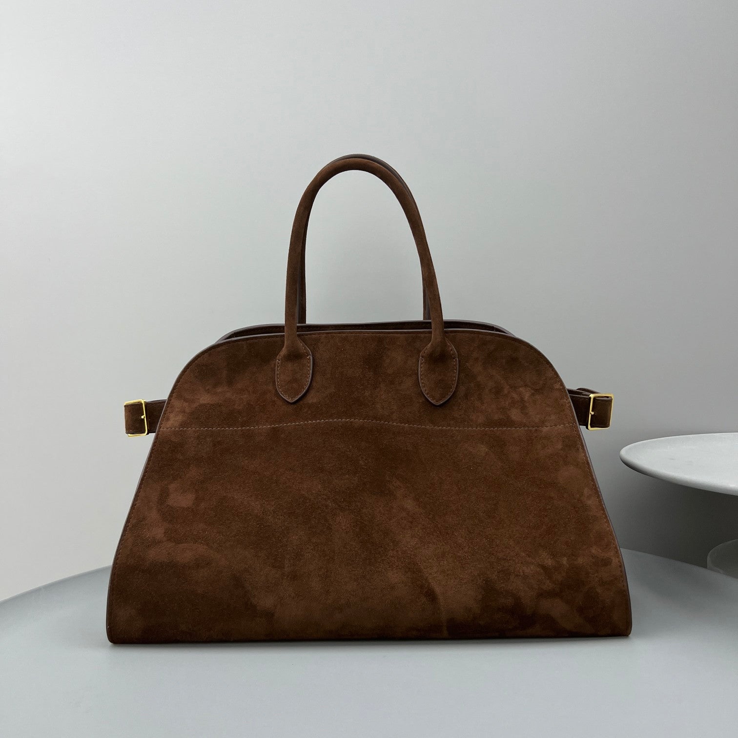 Suede  Leather Tote bag