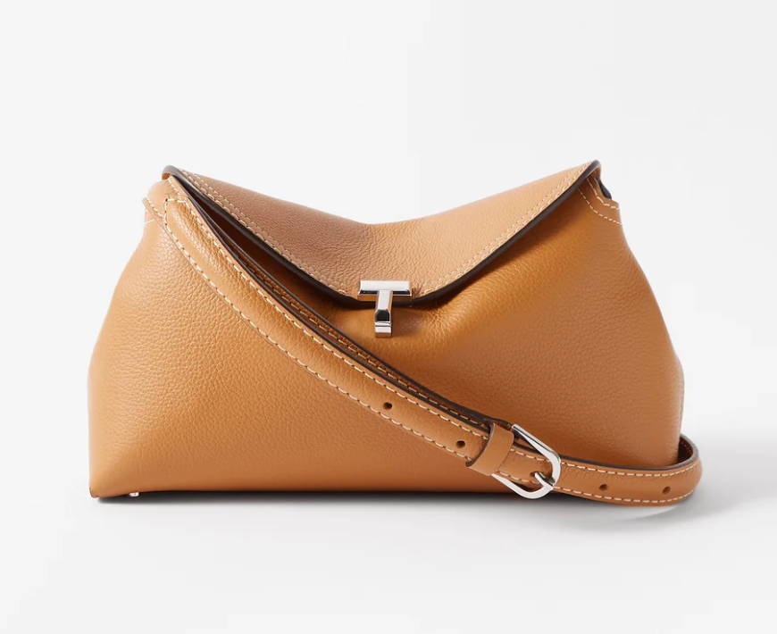 T-lock leather cross-body bag