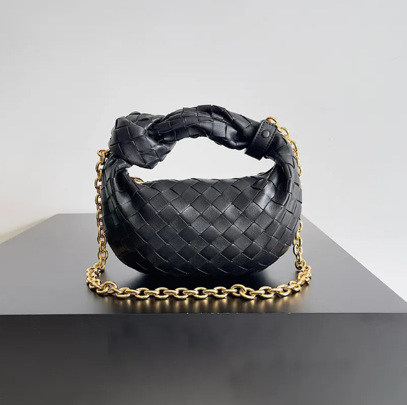 Mini leather bags with golden chain