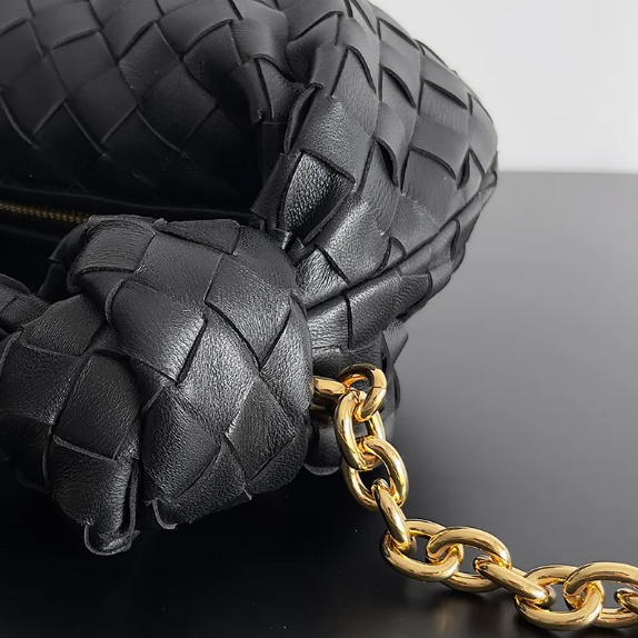 Mini leather bags with golden chain