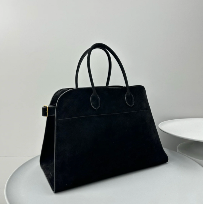 Suede  Leather Tote bag