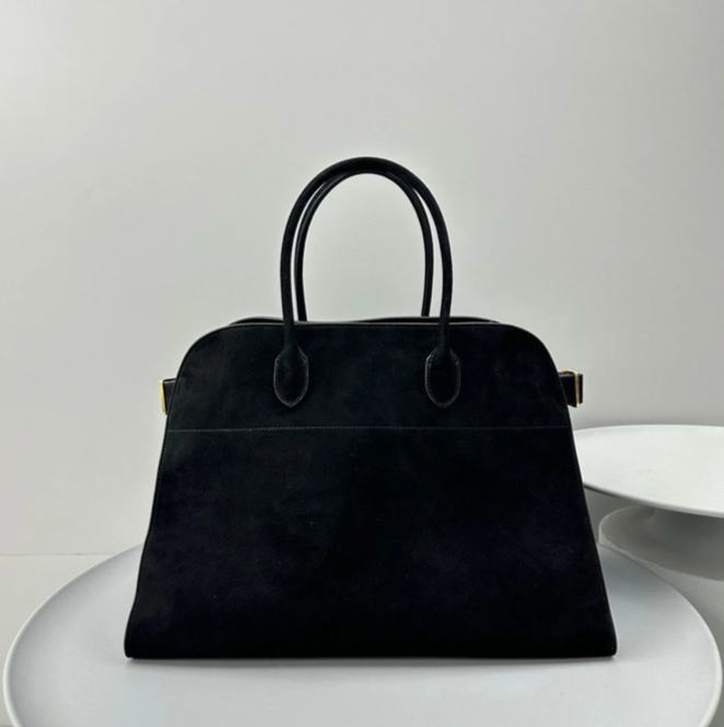 Suede  Leather Tote bag