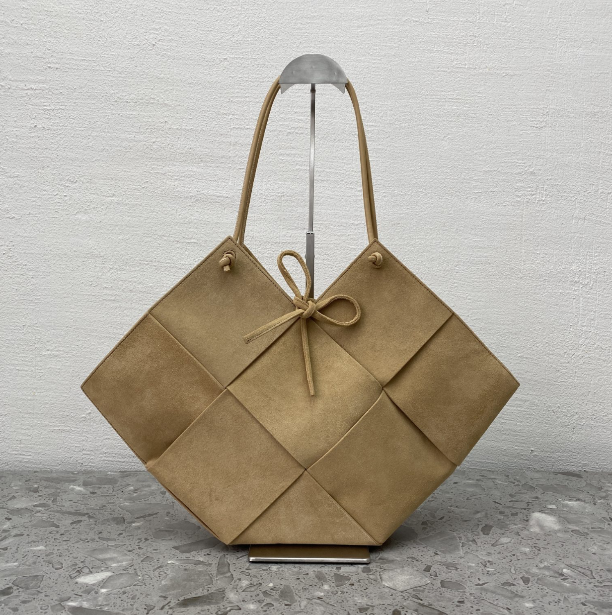 Suede Calfskin Leather Tote