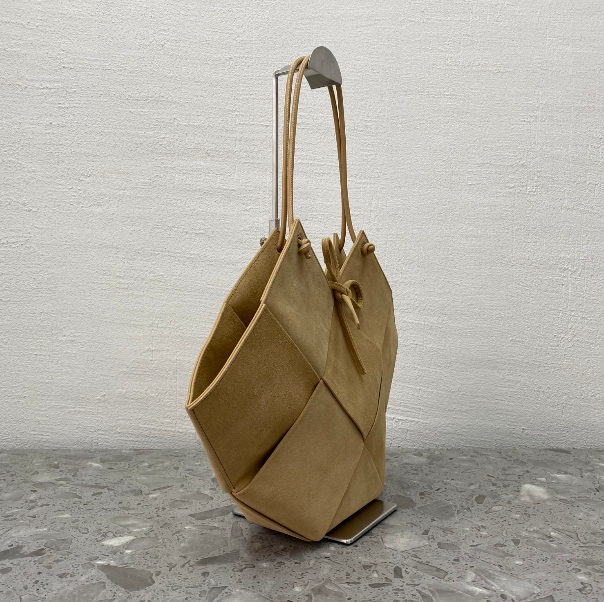 Suede Calfskin Leather Tote