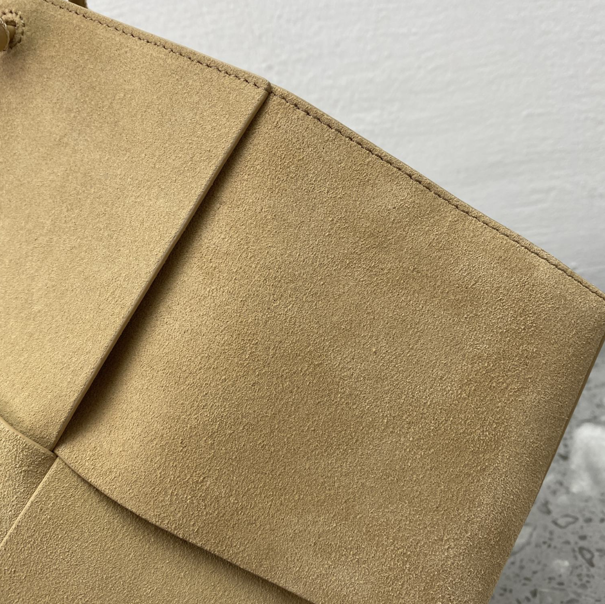 Suede Calfskin Leather Tote