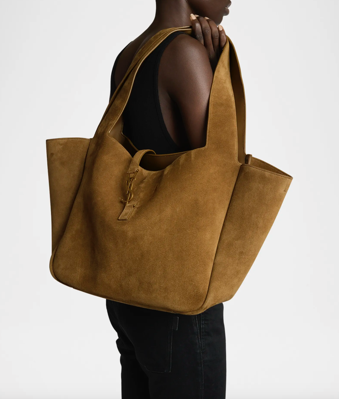 Bea  Cabas Tote Bag in Suede