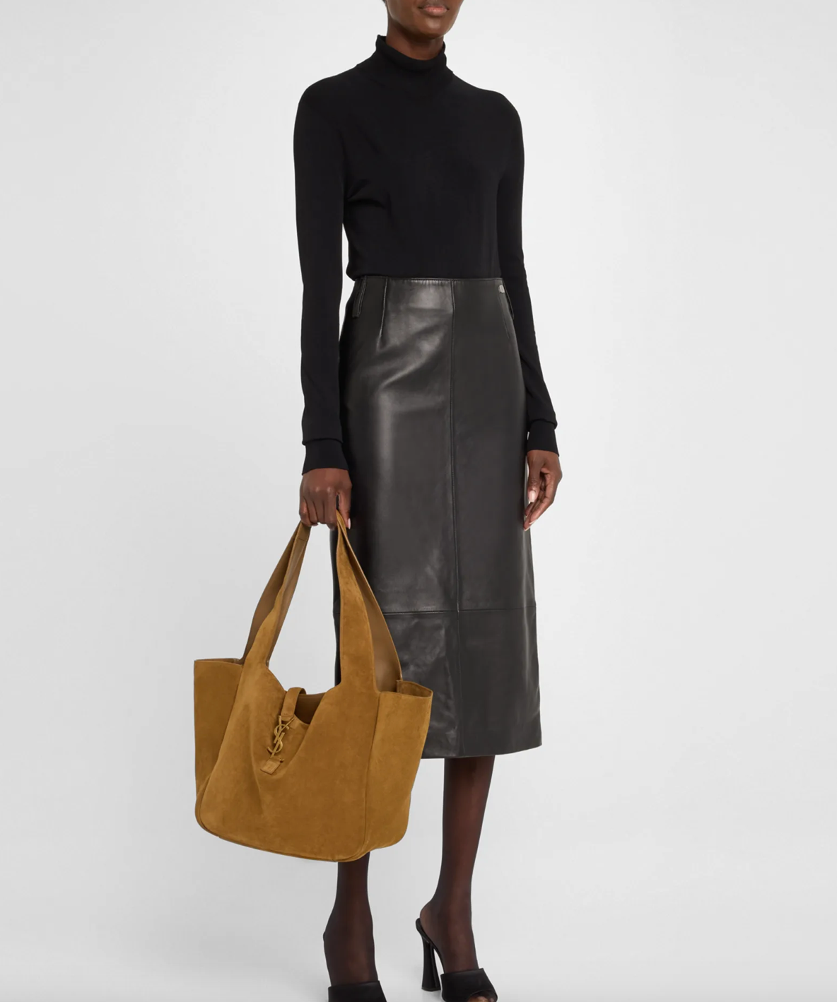 Bea  Cabas Tote Bag in Suede