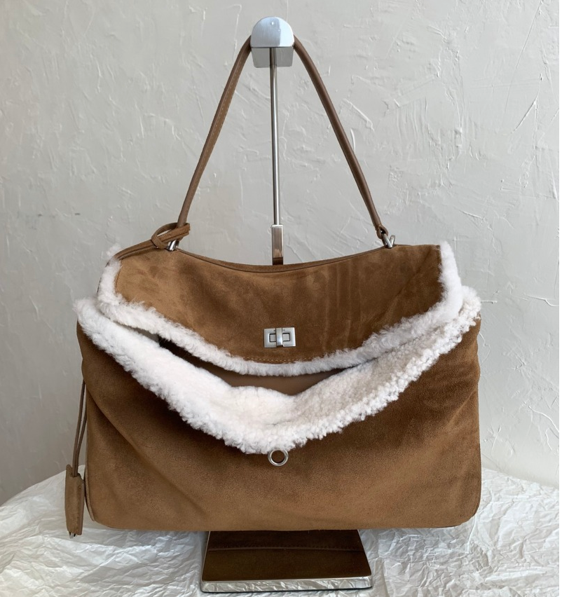 Rodeo suede top handle bag