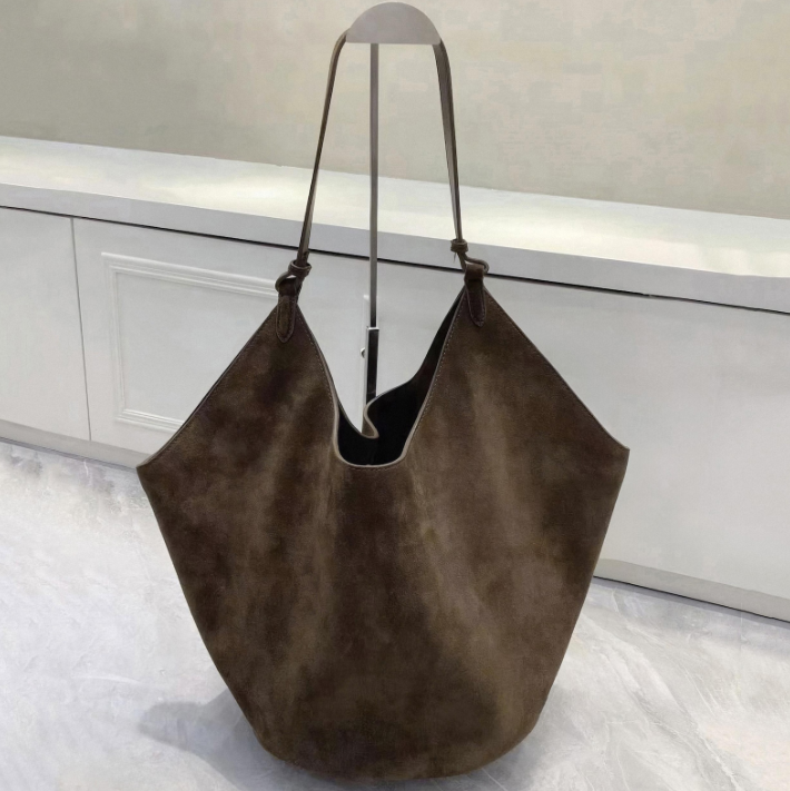 Lotus suede tote