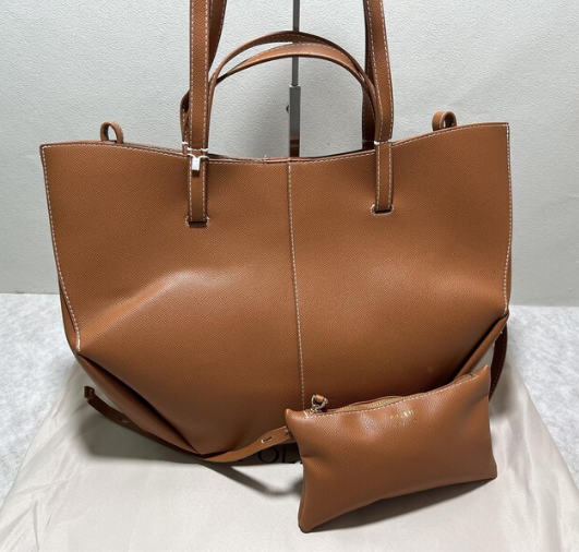 Cowhide Bucket Tote Bag