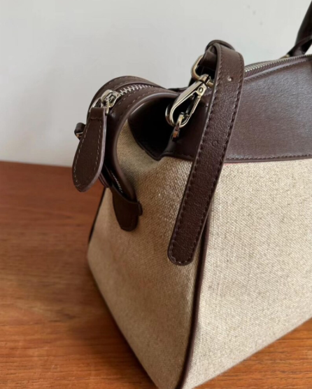 Bowling Leather Canvas bag