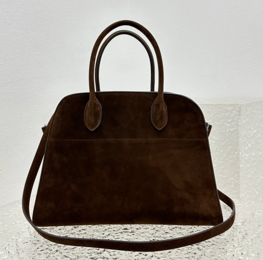 Suede  Leather Tote bag