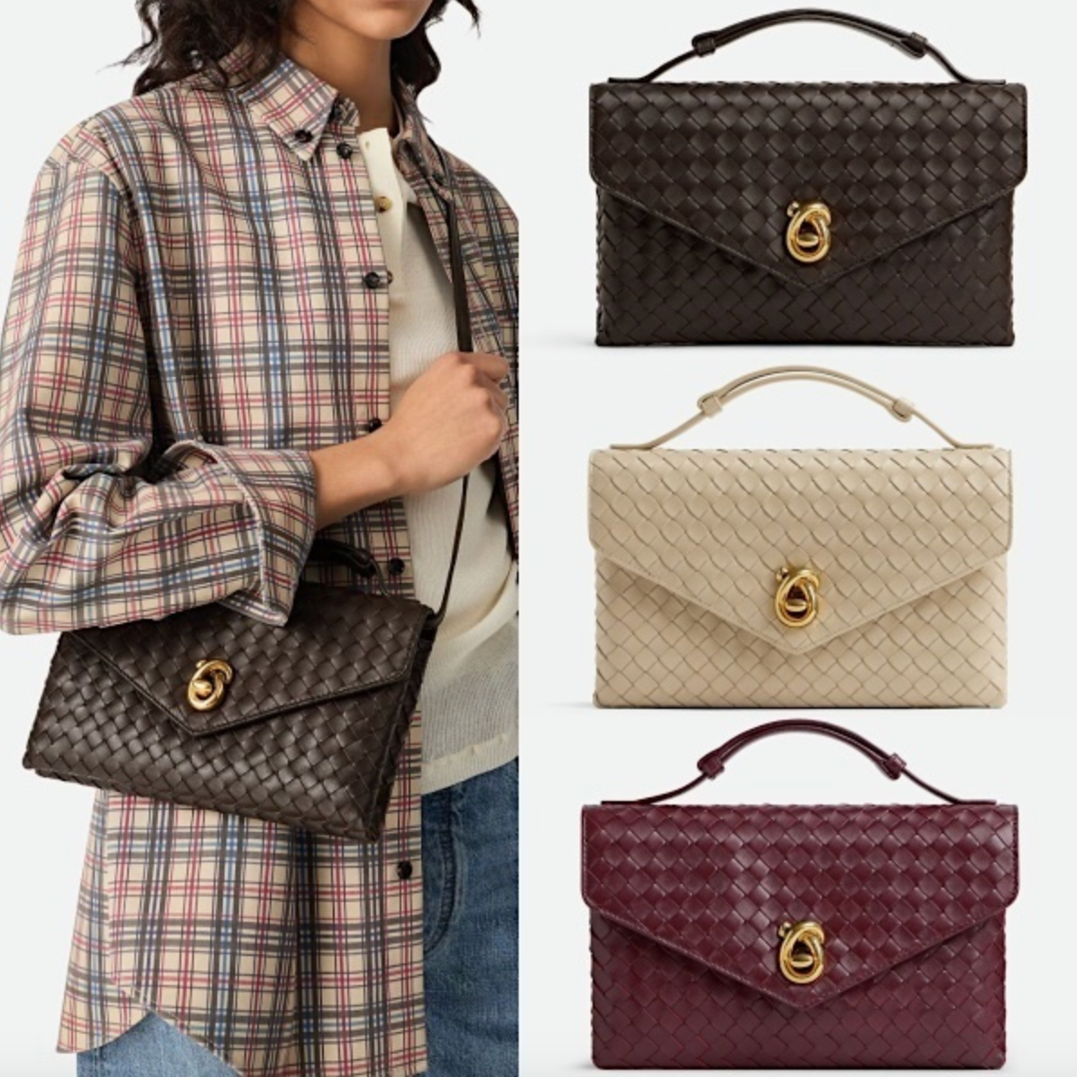 Intrecciato metal knot lock