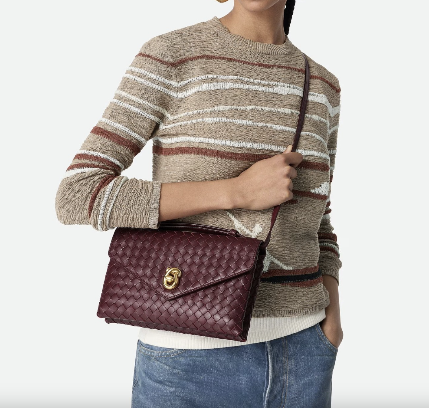 Intrecciato metal knot lock