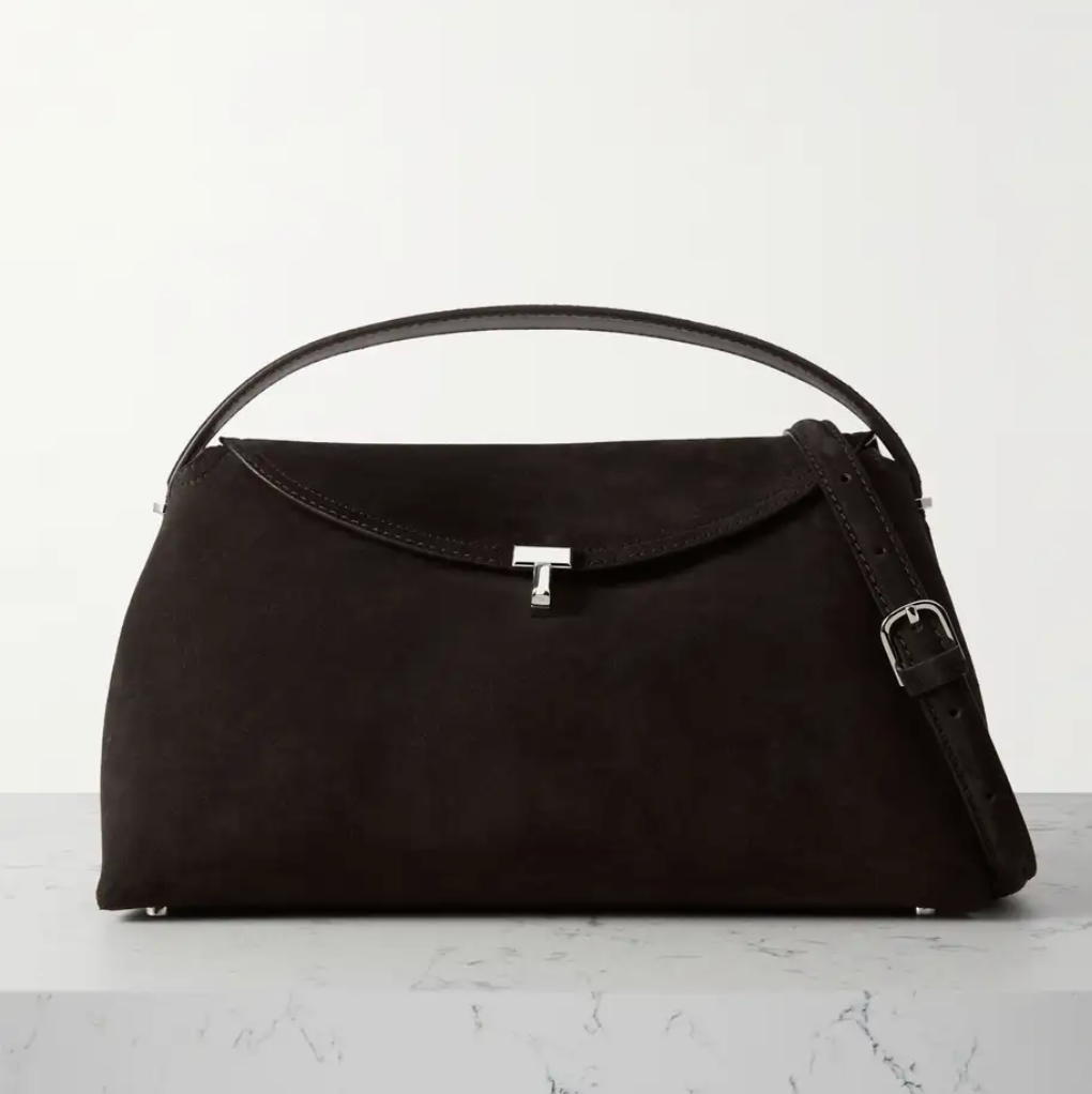 T-lock leather cross-body bag