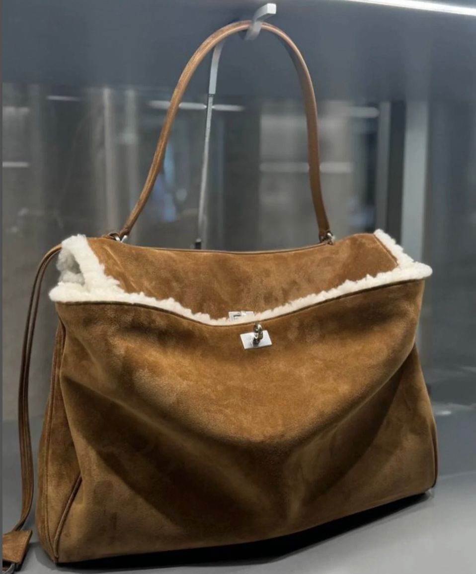 Rodeo suede top handle bag