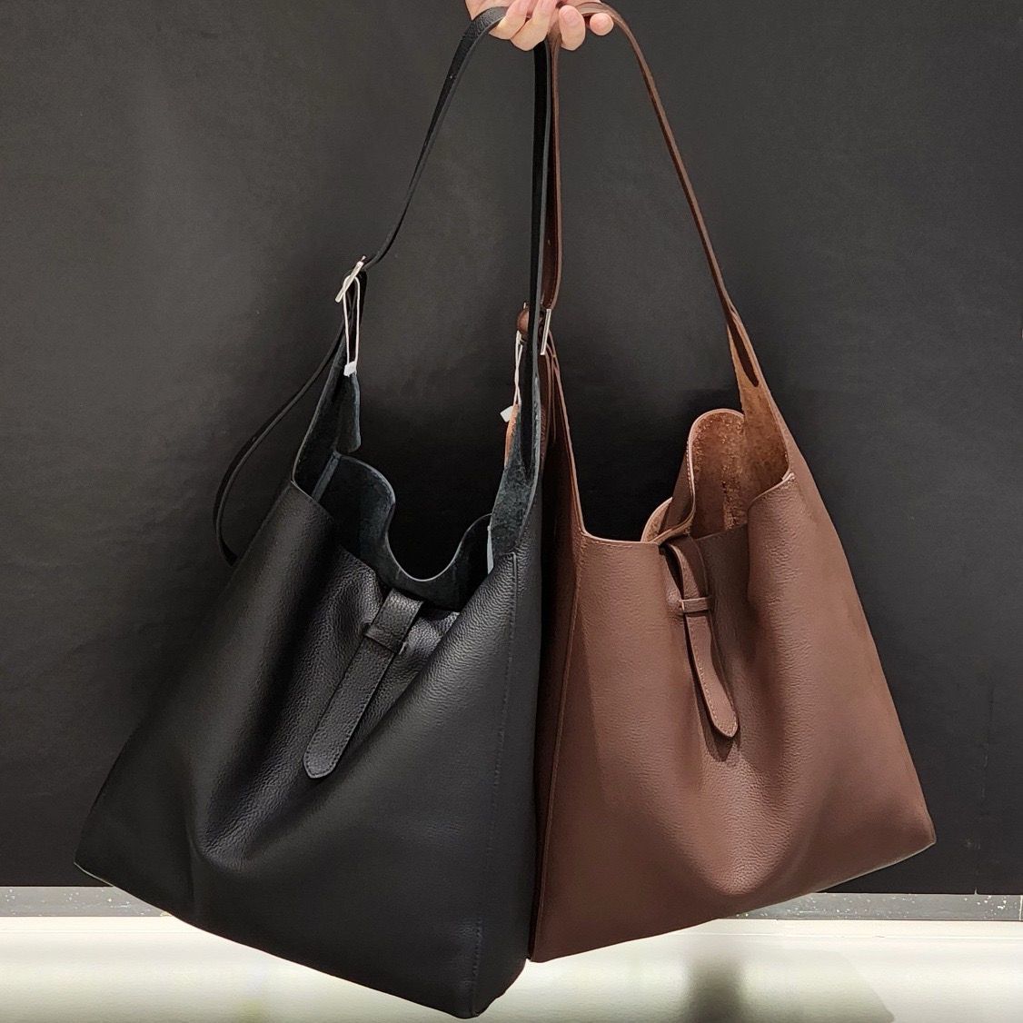 Blake leather shoulder bag