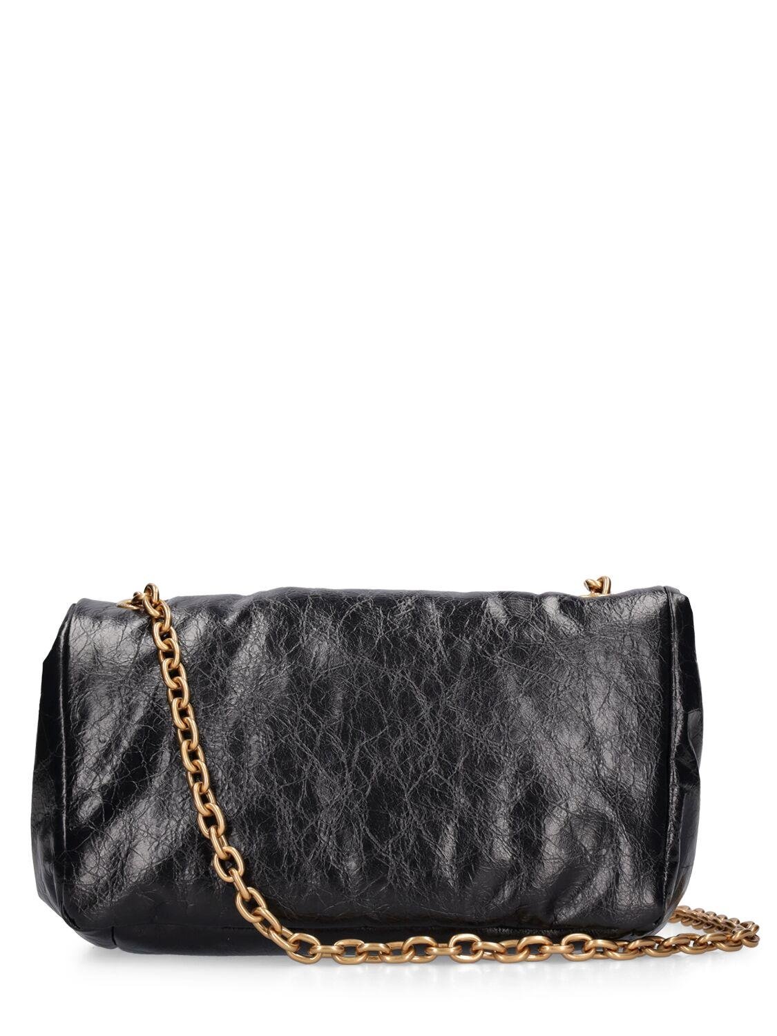 Metal chain shoulder bag